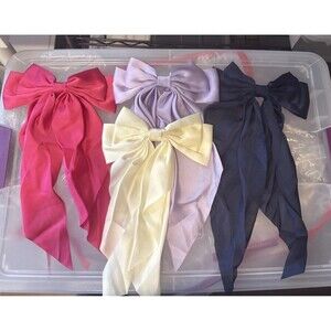 Satin Hair Barrette Lot Of 4